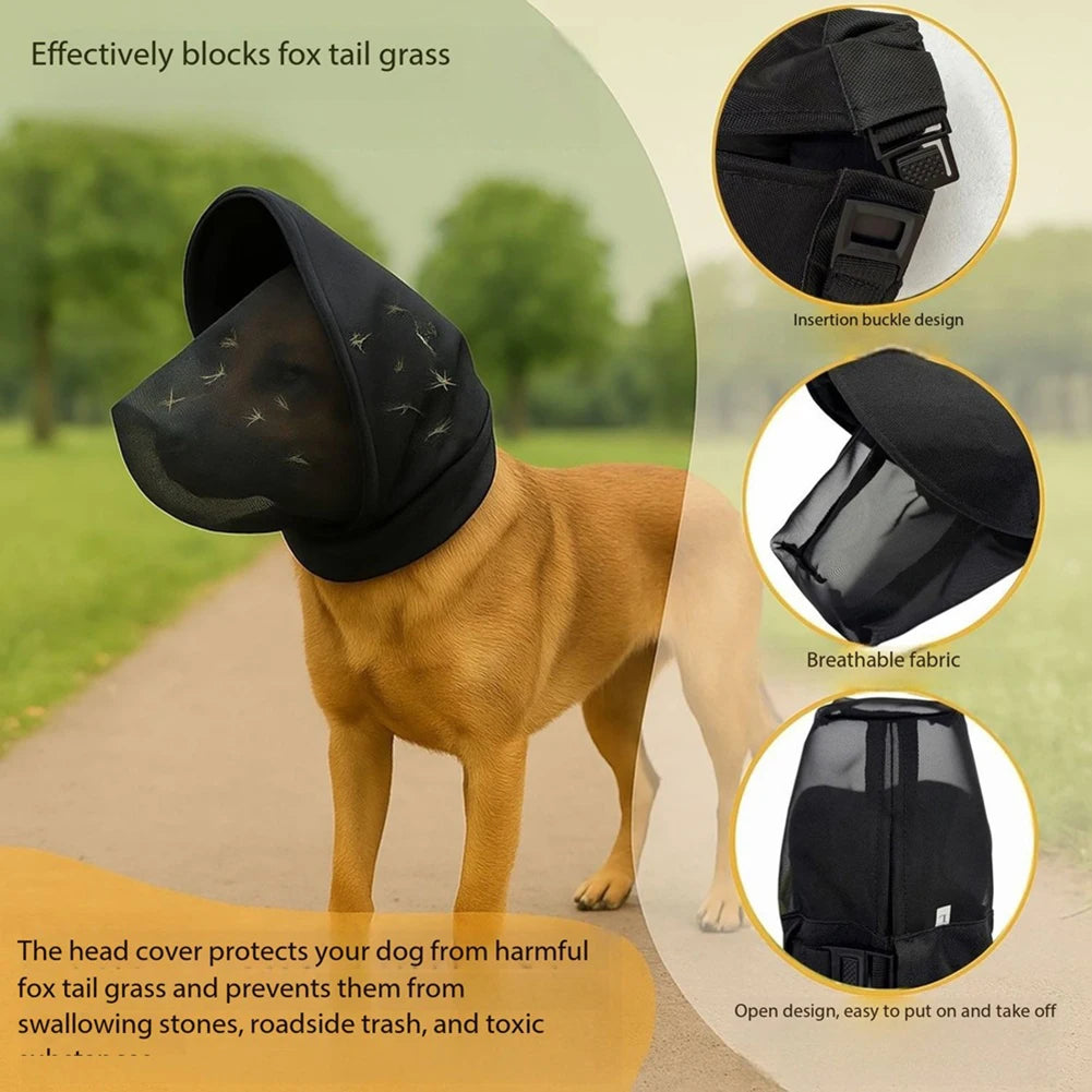 Breathable Mesh Dog Mouth Cover,Anti-Biting Anti-Barking Dog Mask,Dog Muzzle For Small Medium Large Dogs,Outdoor Walking Safety Peaceful Pleasures Health and Wellness