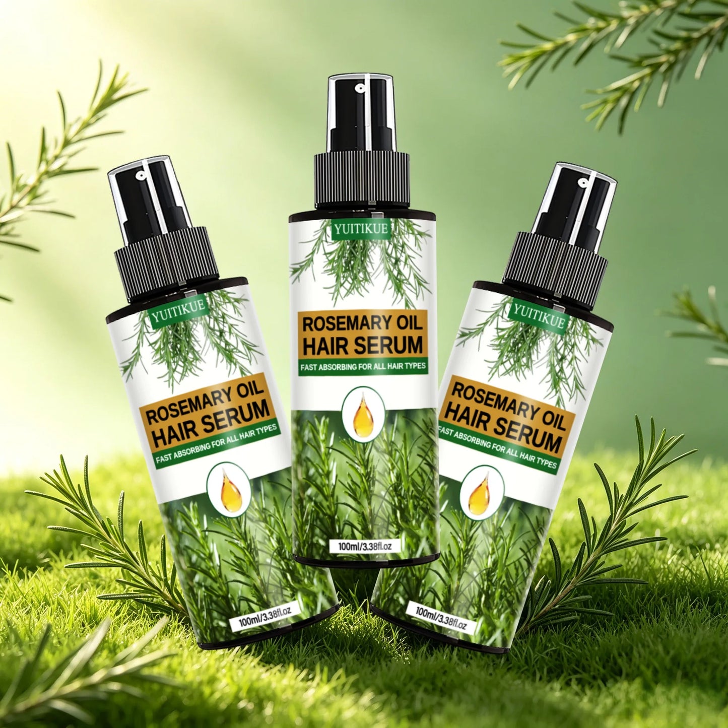 YUITIKUE Rosemary Hair Serum Spray | Frizz Control & Hydration