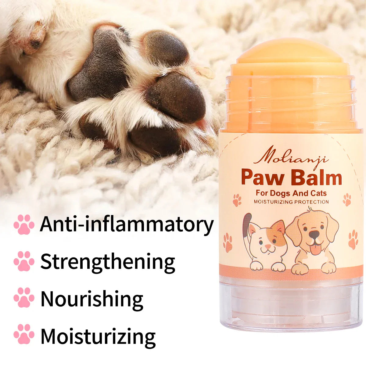 Pet Paw & Nose Moisturizing Cream – Anti-Crack for Dogs & Cats
