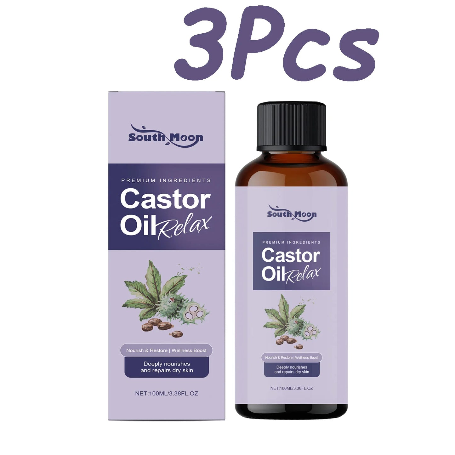 Castor Body Massage Oil – Nourishing, Firming & Relaxing 100ml