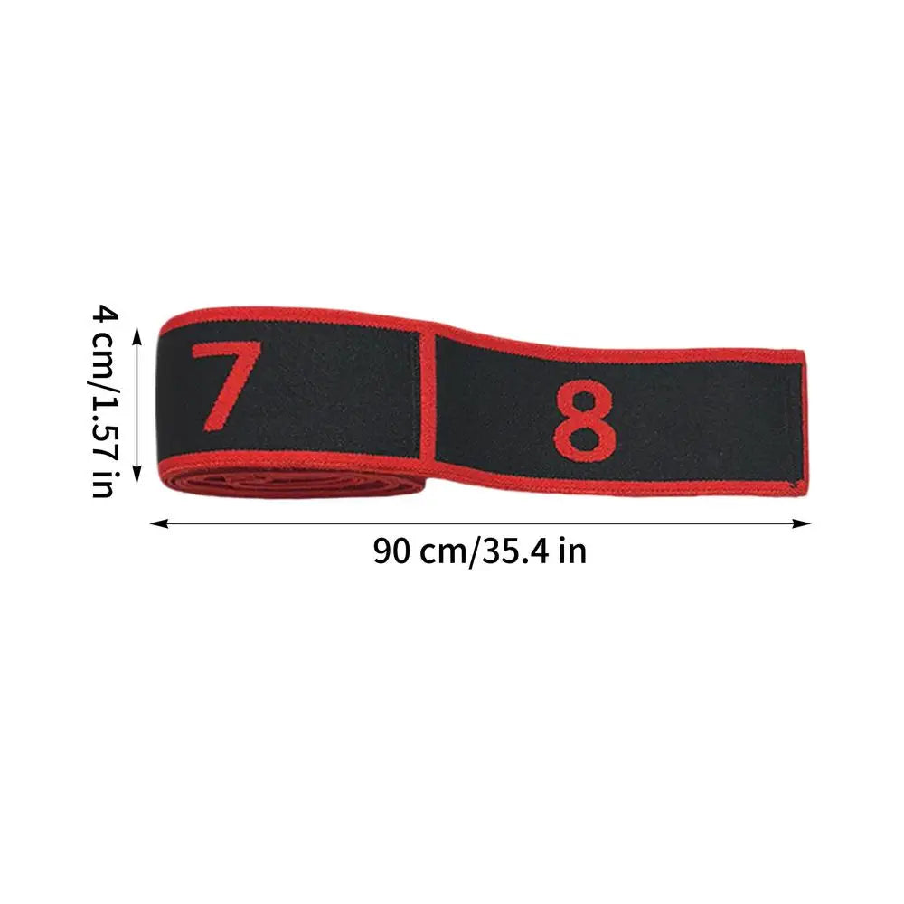 Numbered Resistance Band – Elastic Stretch Belt for Yoga & Fitness
