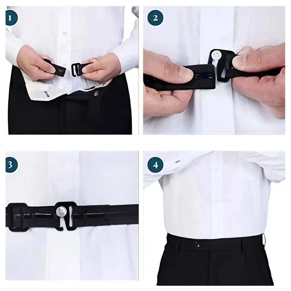 Adjustable Men's Shirt Stay Belts for a Neat Look Peaceful Pleasures Health and Wellness