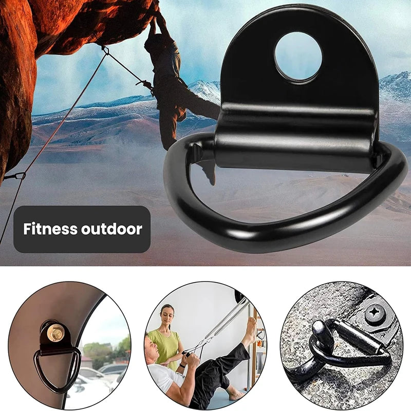 Hook V-shaped D-pull Ring Metal Hooks Truck Trailer Car Compartment Triangular Rope Hook Cargo Fastening Anchor Peaceful Pleasures Health and Wellness