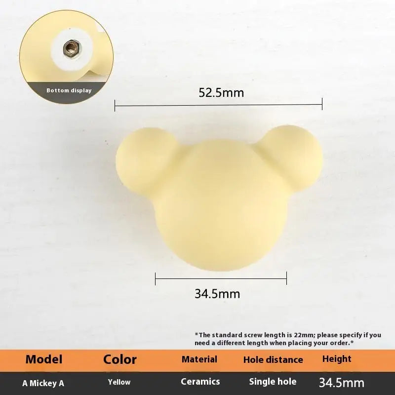 1pc Children's Furniture Handles Nordic Ceramic Children Room Cabinet Handles Macaron Colorful Round Drawer Knobs And Pulls Peaceful Pleasures Health and Wellness A28
