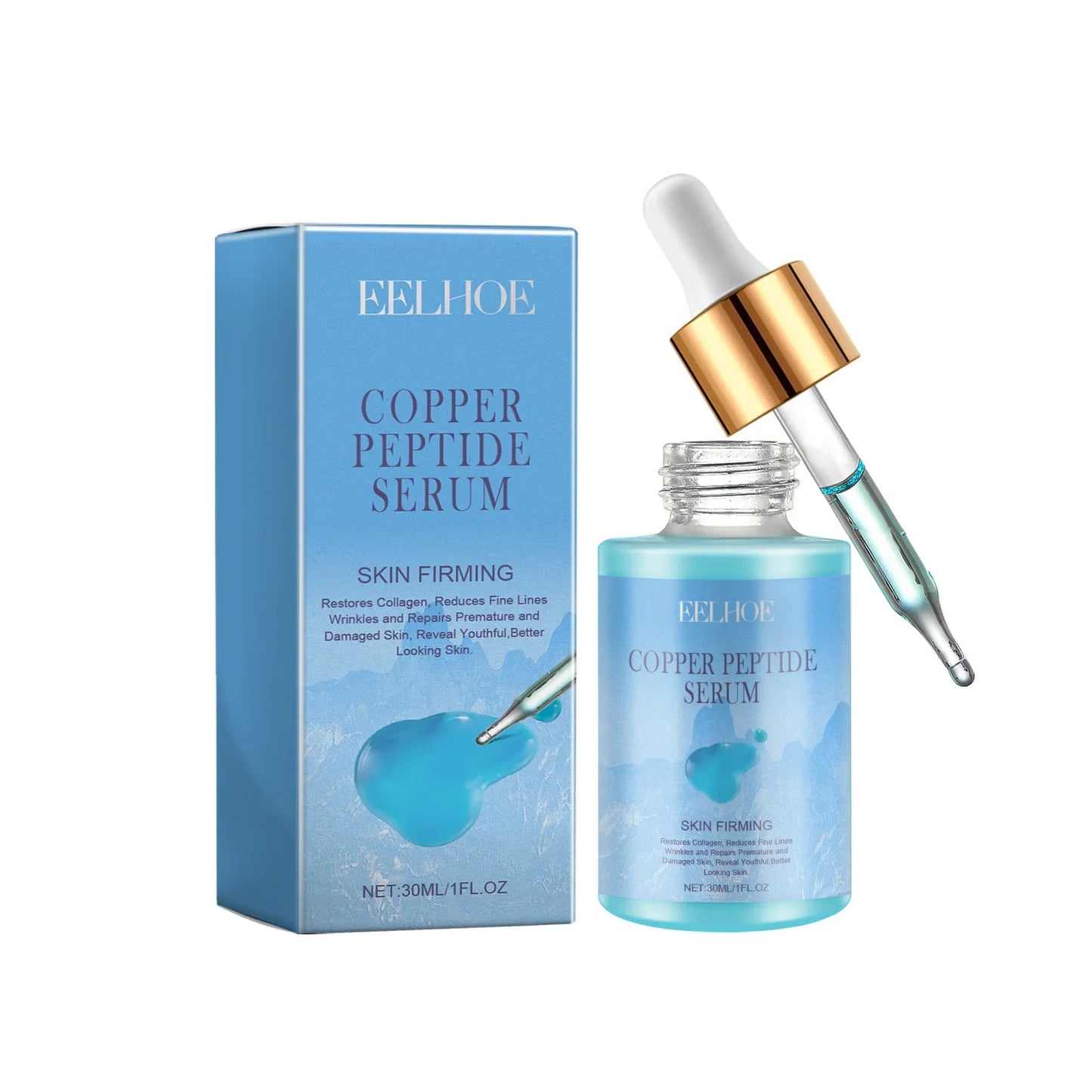 Eelhoe Copper Peptide Face Serum – Fine Lines & Repair 30ml