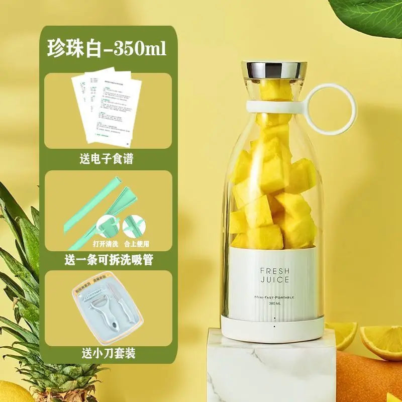 Portable Wireless Electric Juicer Cup 350ml USB Rechargeable