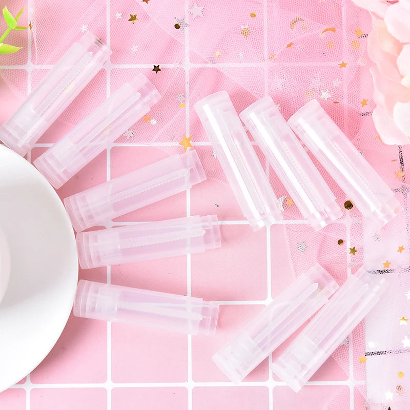 100pcs 5ml Empty Lip Gloss Tubes & Lip Balm Containers w/ Caps