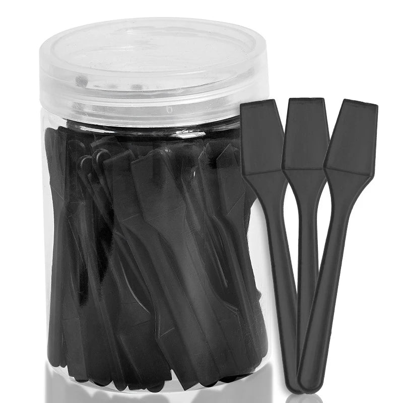 Disposable Mini Spatulas 100 Pcs | Makeup Applicator Sticks