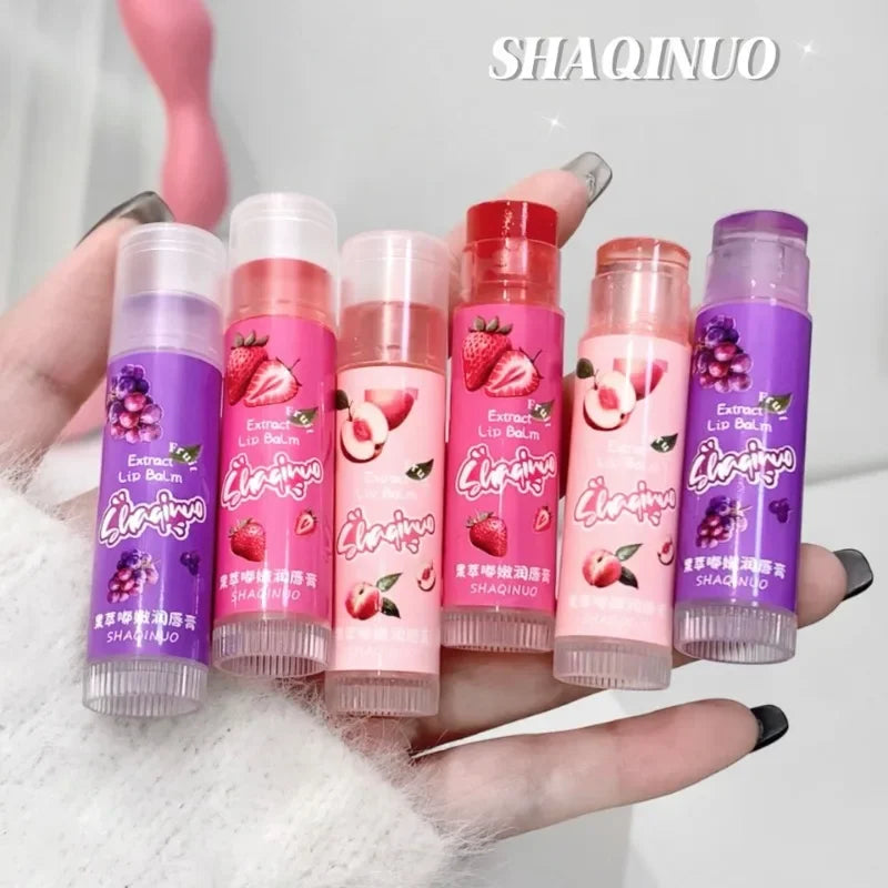 Fruit Extract Lip Balm Set of 3 – Tinted Moisturizing Gloss