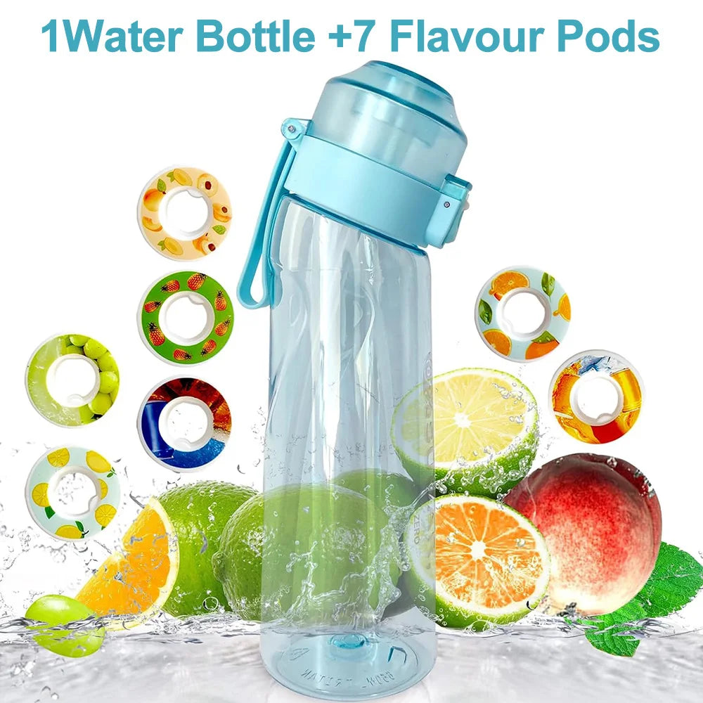 650ml BPA Free Scented Air Water Bottle with 7 Flavour Pods