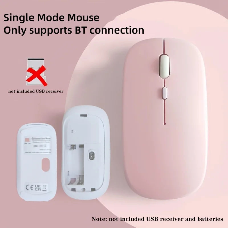 Wireless Mouse Bluetooth-compatible Mouse Ergonomic Mouse Suitable For Laptops Ipads Tablets Laptops Mobile Phone Mice Peaceful Pleasures Health and Wellness