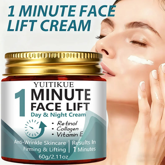1-Minute Facial Lifting Day & Night Cream, contains retinol and collagen, firming and lifting，anti-wrinkle skincare Peaceful Pleasures Health and Wellness
