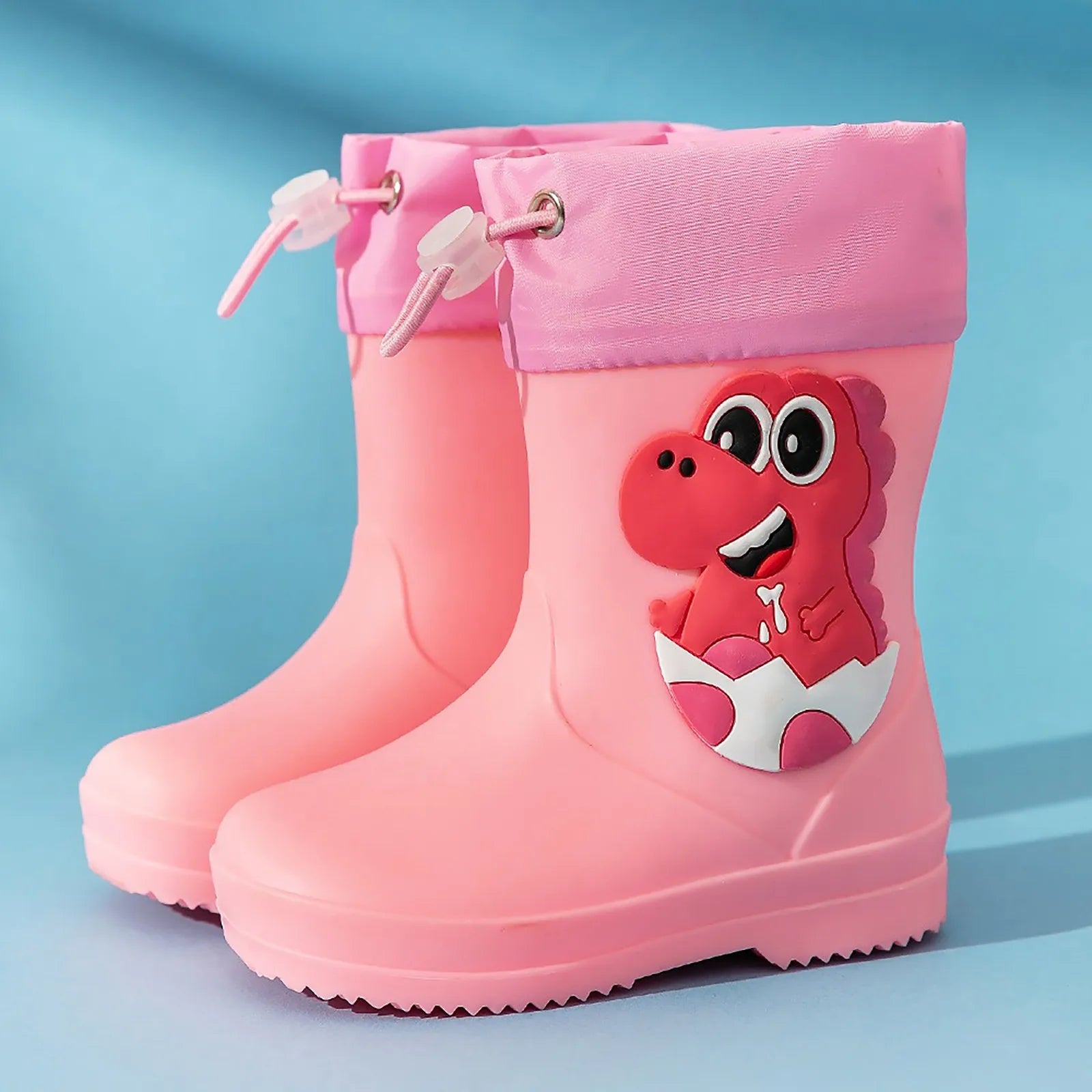 Kids Girl Boy Rain Boots Waterproof Toddler Rainboots Children's Shoes Rubber Boots Kids Baby Cartoon Dinosaur Water Shoes Boots Peaceful Pleasures Health and Wellness