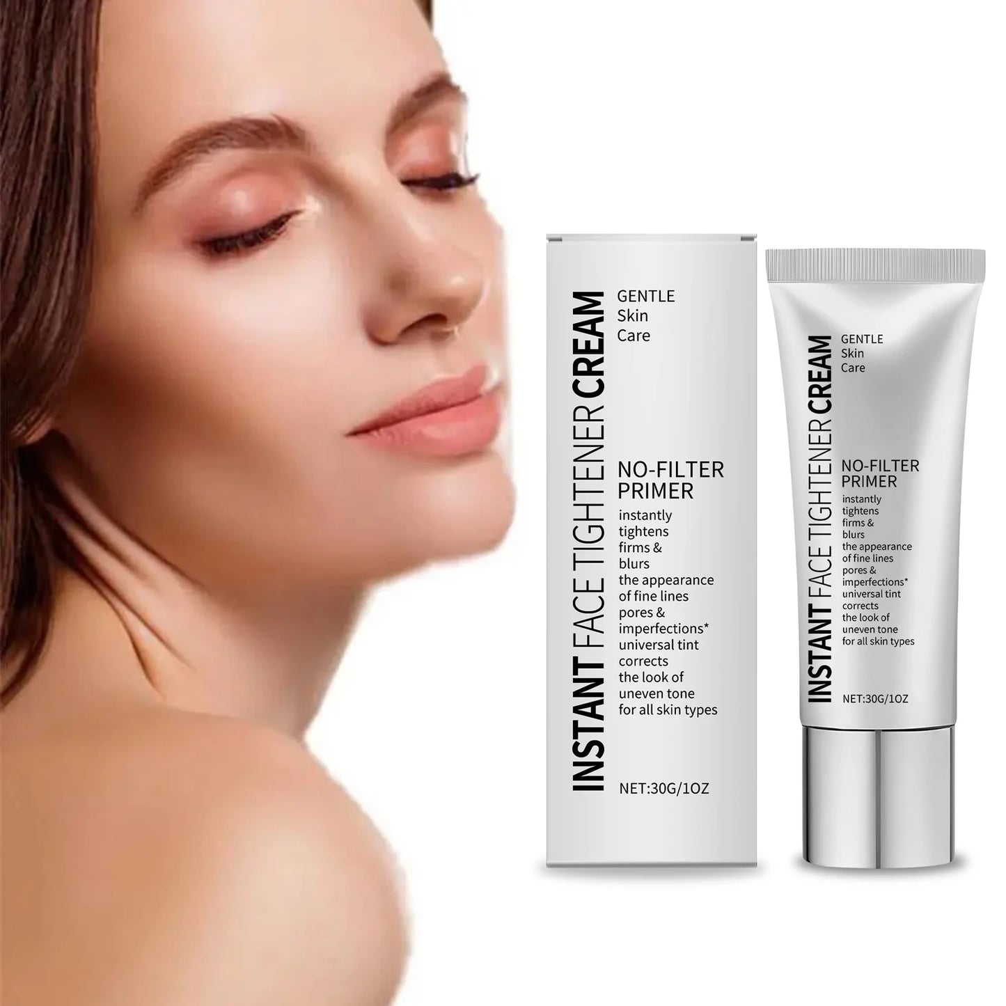 Face Primer Cream Light Moisturizing Brighten Skin Color Oil-Control Reduce Dullness Anti Wrinkle Smoothing Fine Lines Face Care Peaceful Pleasures Health and Wellness