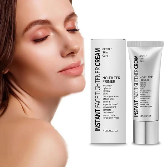 Face Primer Cream Light Moisturizing Brighten Skin Color Oil-Control Reduce Dullness Anti Wrinkle Smoothing Fine Lines Face Care Peaceful Pleasures Health and Wellness