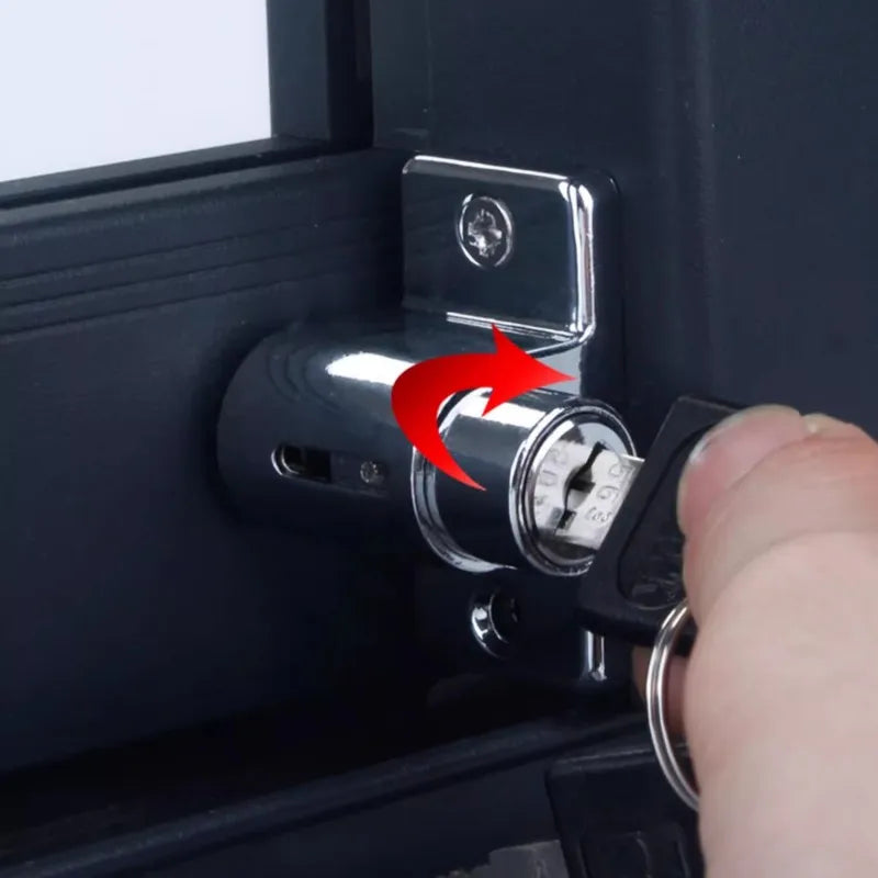 Adjustable Sliding Window Lock with Key – Child & Pet Safety