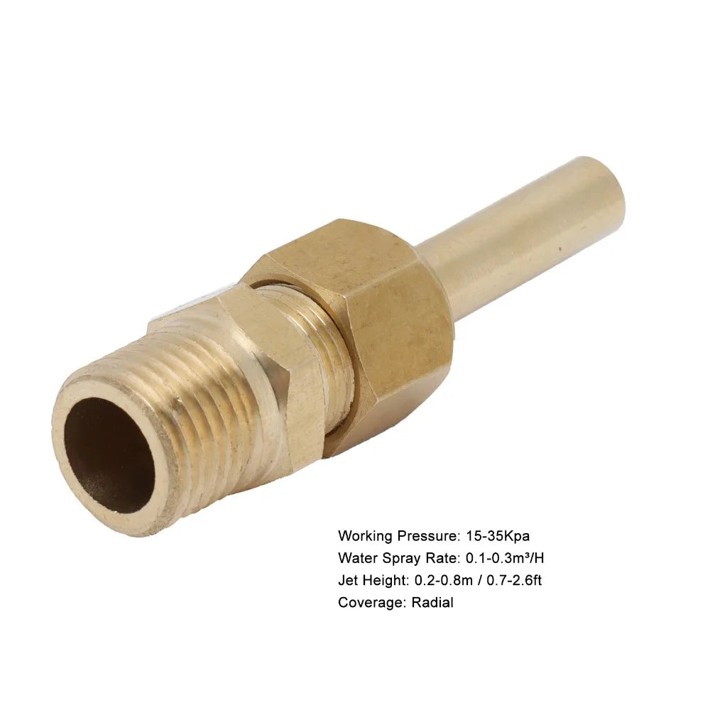 10-Pack Brass Fountain Nozzle G1/8 & G1/4 Male Thread Spray Head