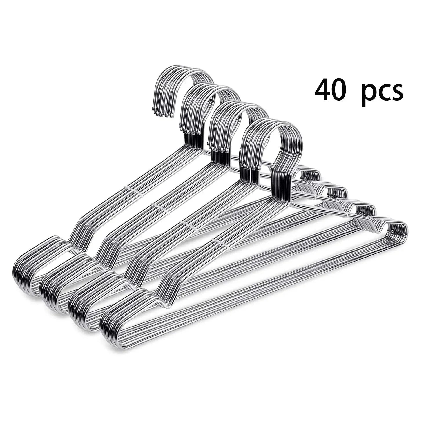Wire Clothes Hanger, Strong and Durable Stainless Steel Metal Clothes Hanger, Heavy Duty Non-Slip Slim Space Saving, 16.5 Inch Peaceful Pleasures Health and Wellness
