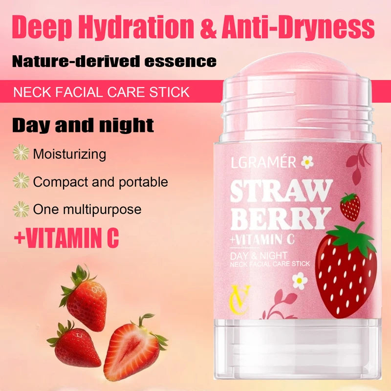 LGRAMER Strawberry VC Neck & Face Moisturizing Cream Stick