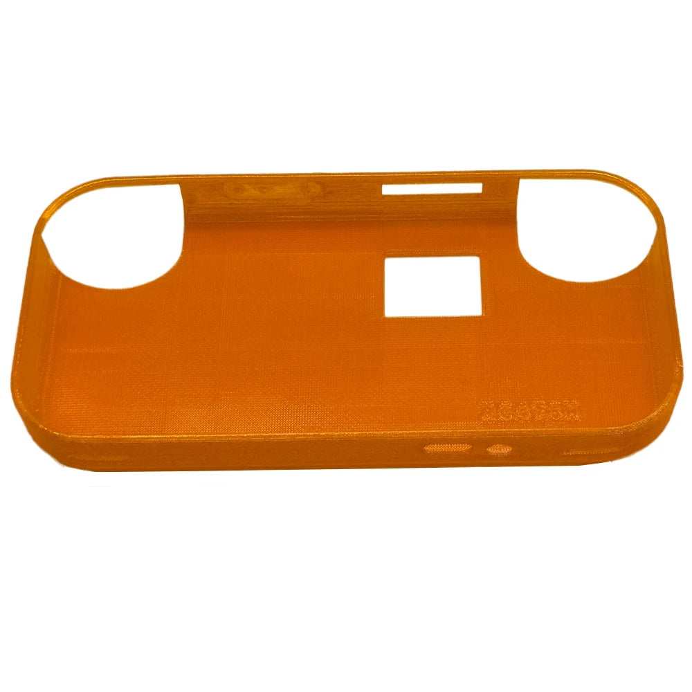 TPU Flexible Protective Shell For ANBERNIC RG476h Console 3D Printed Protective Cover Fashionable And Simple Design Peaceful Pleasures Health and Wellness Translucent Orange