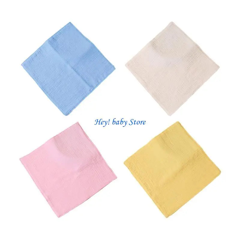4-Layer Baby Washcloths – Soft Reusable Newborn Face Towels