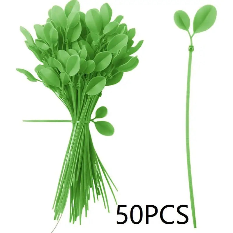 Reusable Leaf Garden Zip Ties – Nylon Plant Support Straps