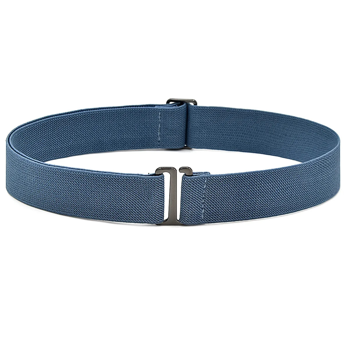 New Waistband Women Invisible Belt Buckle Nylon Comfortable Elastic Belt for Women Men Adjustable No Show Web Belt for Jeans Peaceful Pleasures Health and Wellness light blue