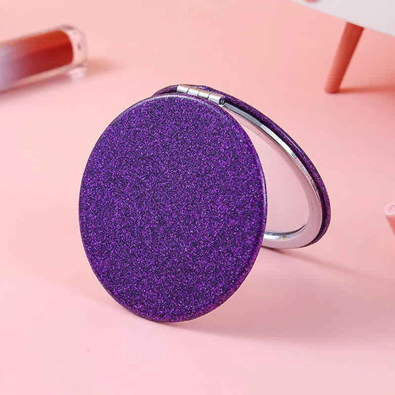 Folding Double-Sided Compact Pocket Mirror for Travel & Purse
