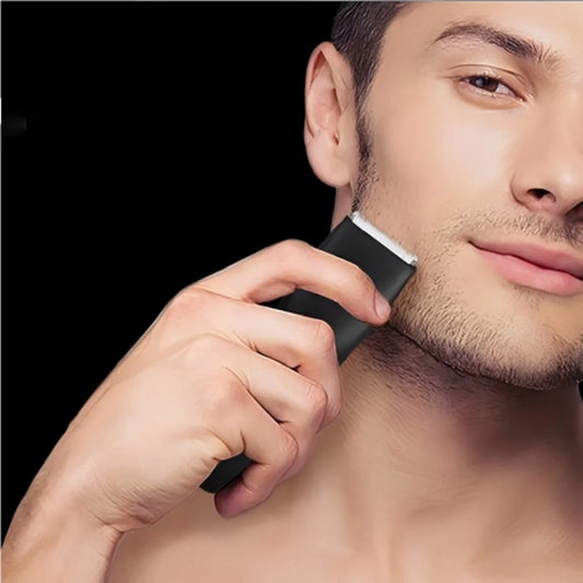 [IPX6] Men's Groin/Body Trimmer w/ SkinSafe - Foil Blades & Precision, Rechargeable Ball Shaver for Sensitive Skin Peaceful Pleasures Health and Wellness