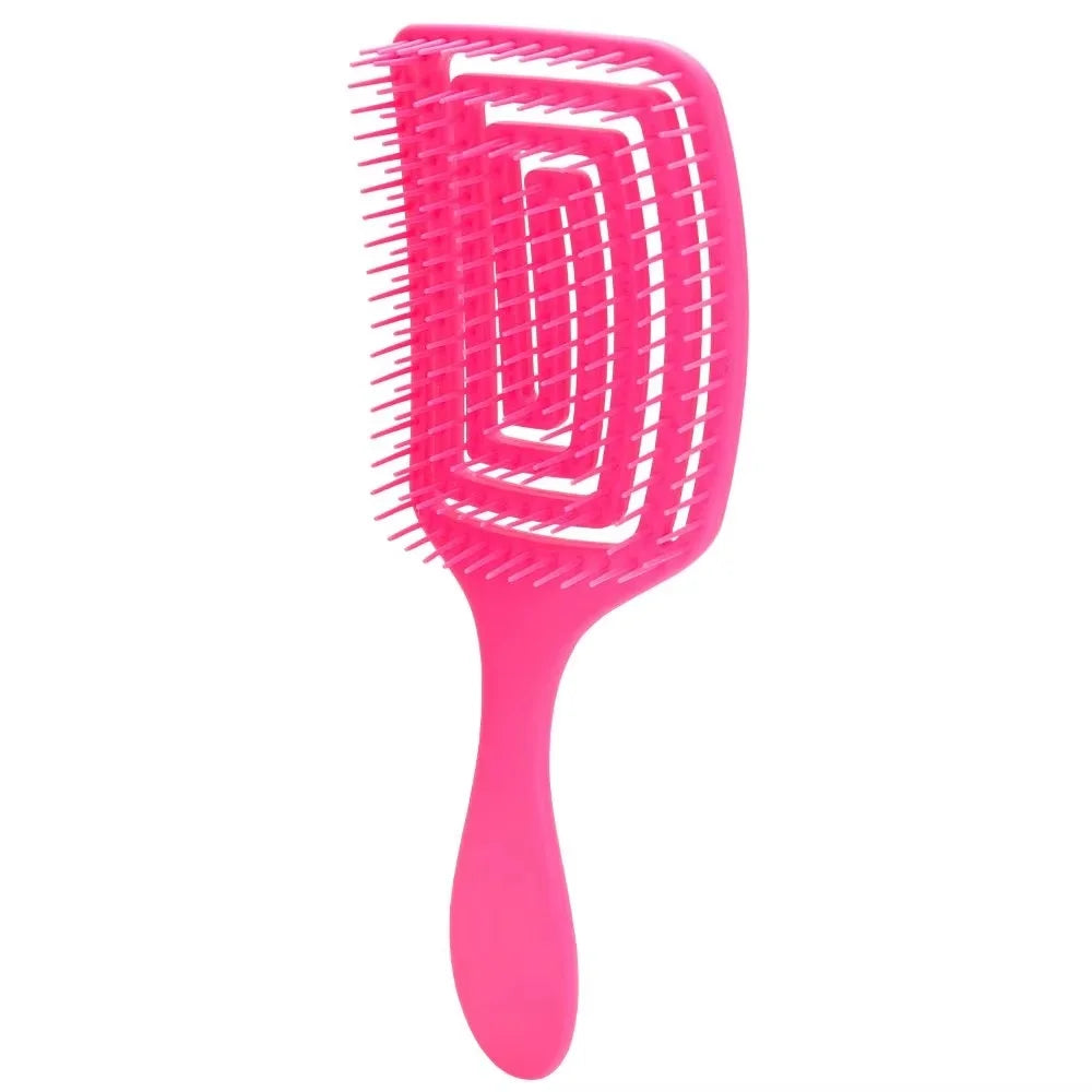 Multiple Color Hair Comb Detangling Hair Brush Bristle&Nylon Women Wet Massage Comb Curly Hairdressing Salon Styling Tools Peaceful Pleasures Health and Wellness B4