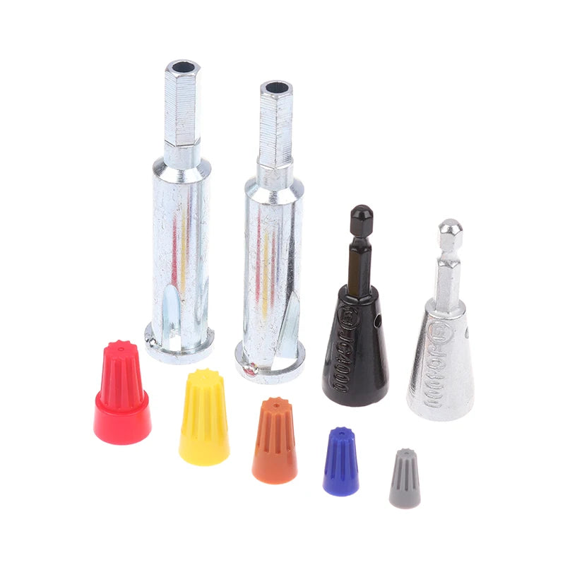 New Wire Twisting Tools Quickly Twister Electrician Artifact for Power Drill Drivers Twisted Connector Cable Device Multi-tool Peaceful Pleasures Health and Wellness 9Pcs B