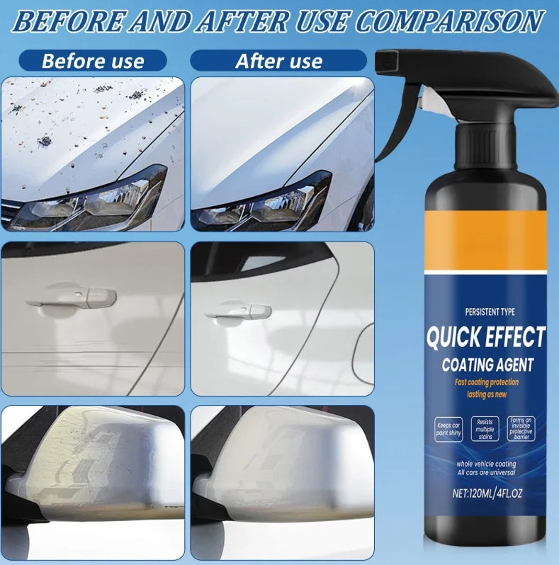 2026 Upgrade Car Nano Quick Restore Coating Spray 120ml Lasting Refurbishment Coating Agent Resists Multiple Stains Clean Spray Peaceful Pleasures Health and Wellness