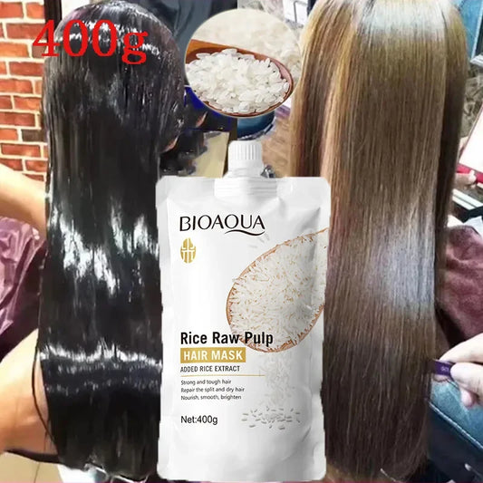 Rice Keratin Hair Mask 400g – Smooth, Soft & Frizz-Free Hair Keratin Hair Mask Oasis Select