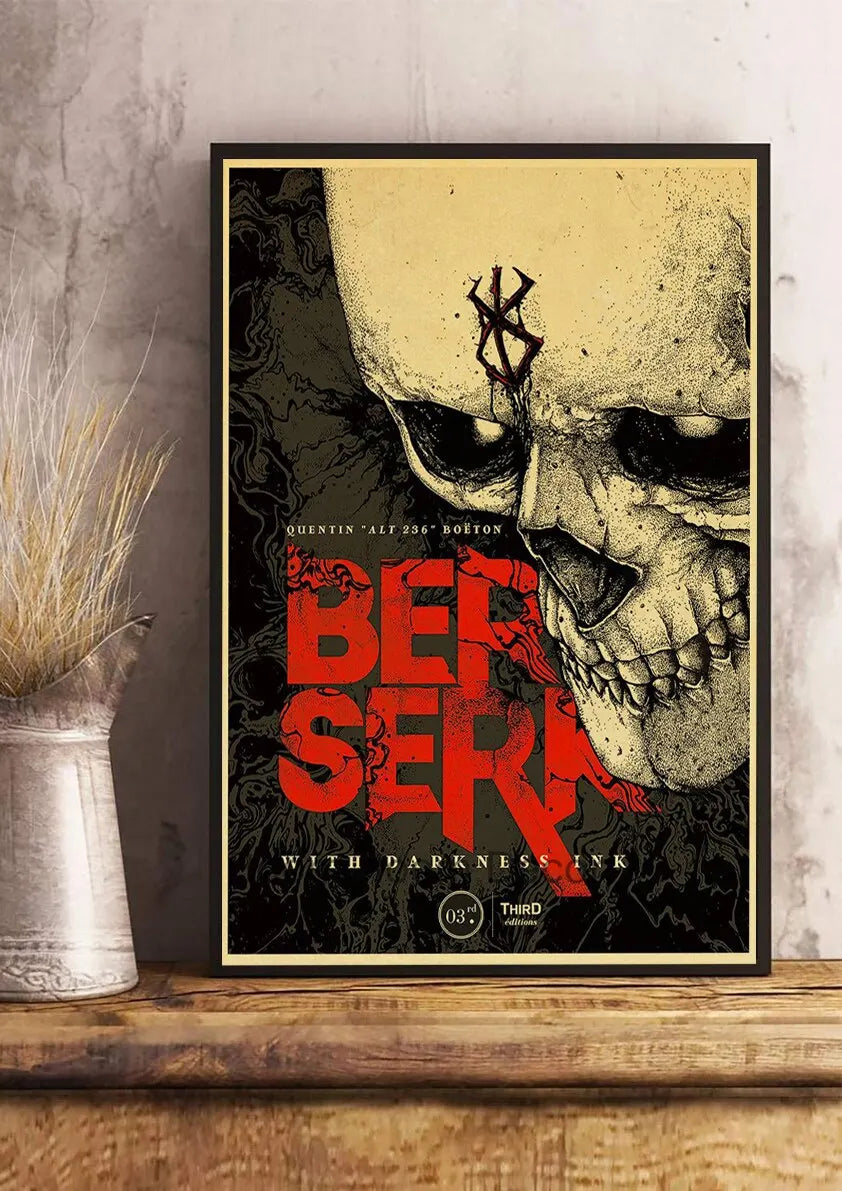 Berserk Anime Canvas Wall Art Retro Poster | Home Décor
