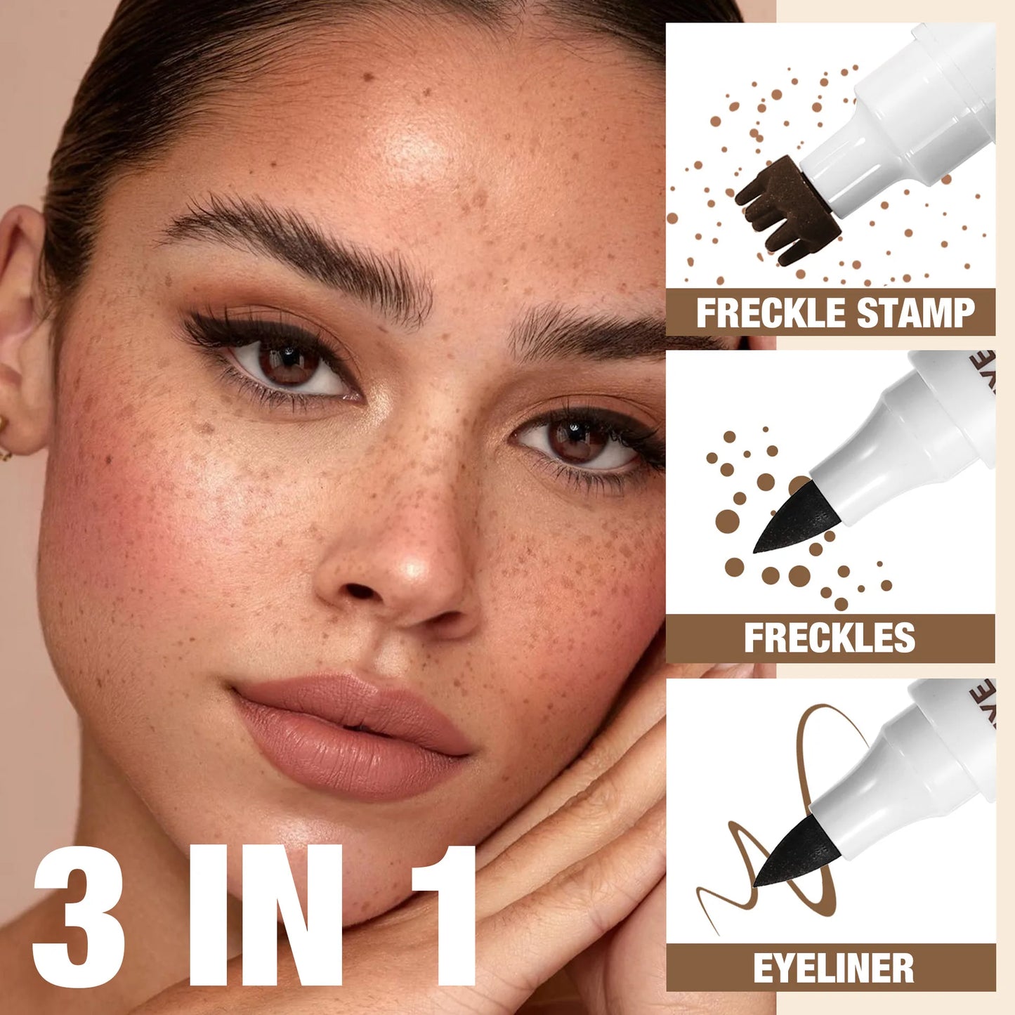 Waterproof Freckle Pen – Natural Lifelike Faux Freckles Makeup