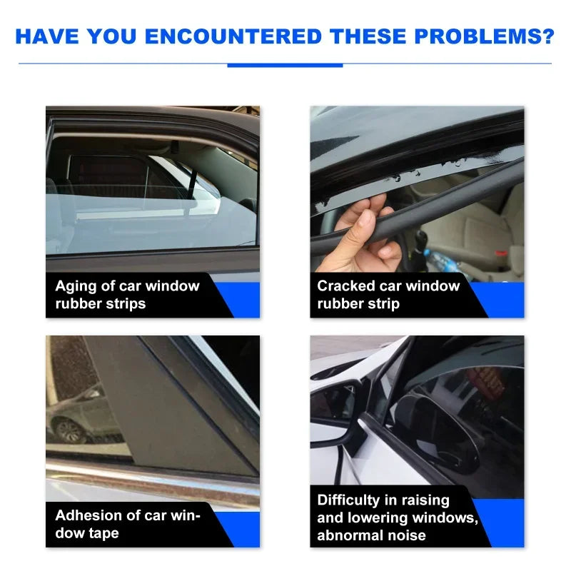 60ml Window Lubricant Rubber Door Rubber Strip Car Softening Maintenance Eliminates Noise Universal Car Products Peaceful Pleasures Health and Wellness