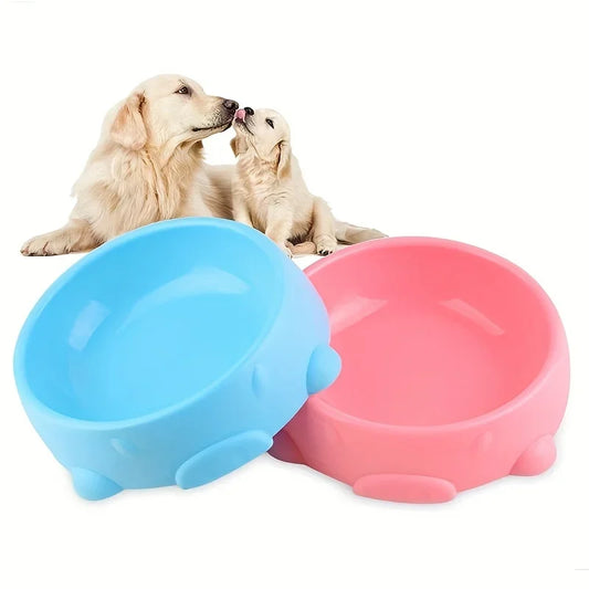 Candy Color Non-Slip Slow Feed Dog & Cat Bowls | Easy Clean Slow Feed Pet Bowl Peaceful Pleasures Health and Wellness
