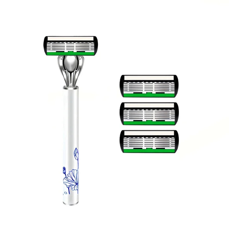 Men's 6-Blade German Steel Safety Razor | Manual Shaver