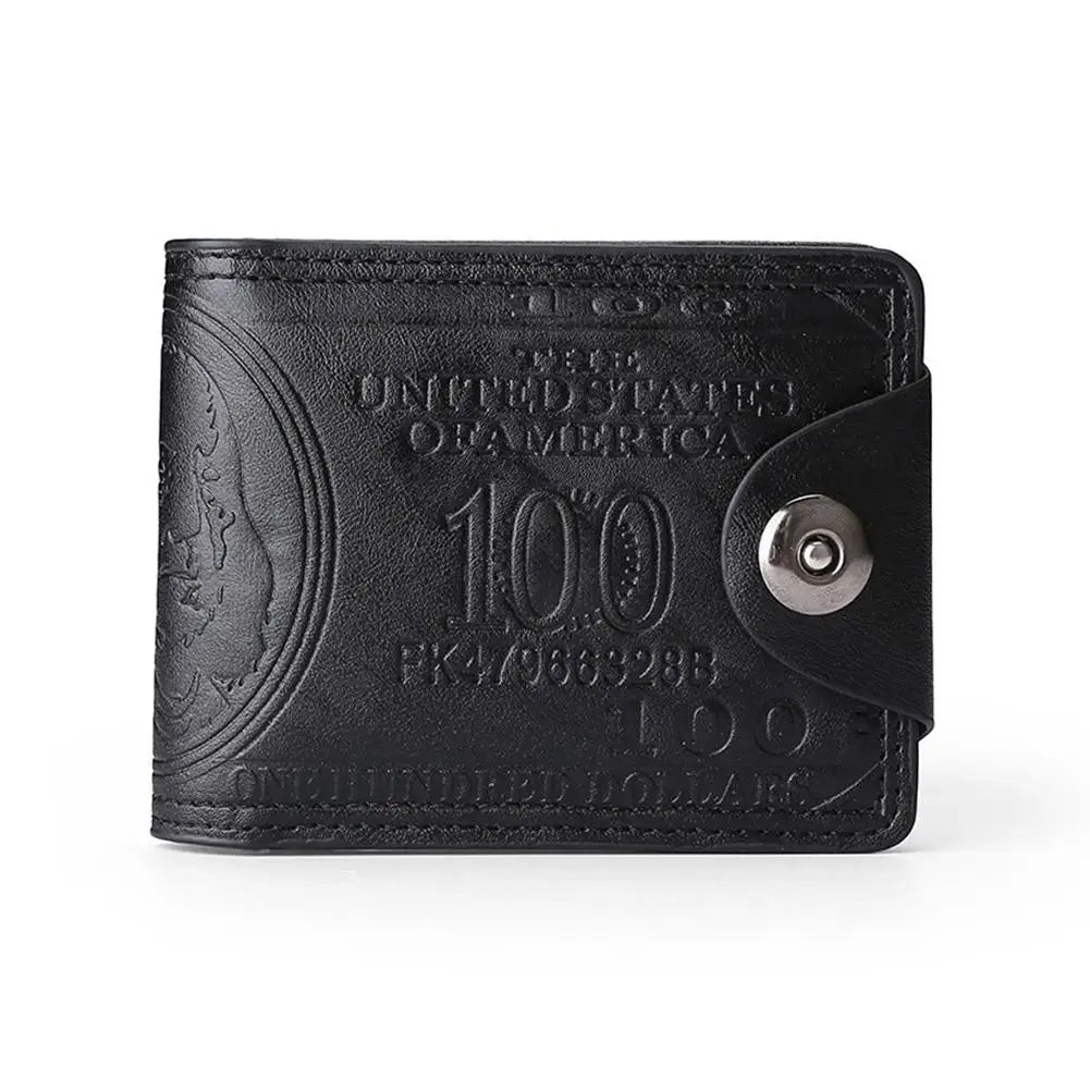 Men's Embossed Dollar Bill PU Leather Wallet | Card & Coin