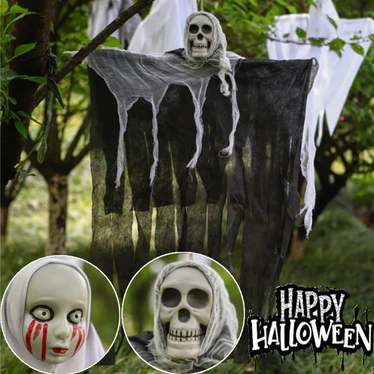 Halloween Hanging Ghost Skeleton Gauze Props – 1/2/4 Pack Halloween Hanging Decoration Peaceful Pleasures Health and Wellness