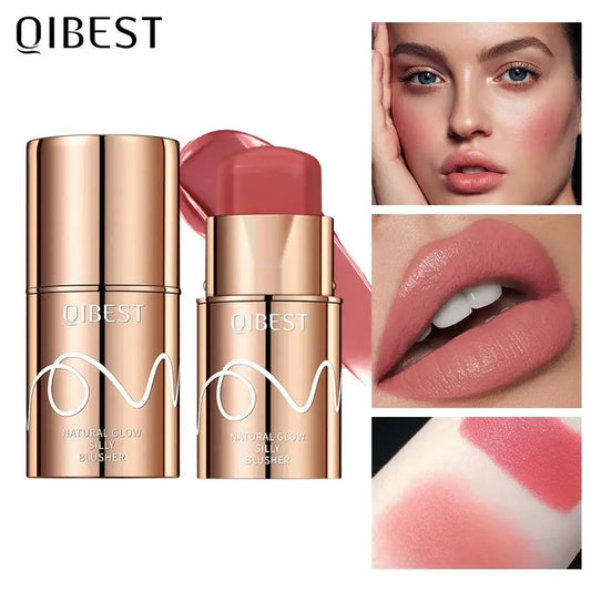QiBest Cream Blush Stick – 6 Colors, Waterproof, 3-in-1 Cream Blush Stick Oasis Select