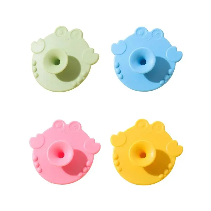 Baby Silicone Bath Brush – Cartoon, Gentle & Safe for Infants