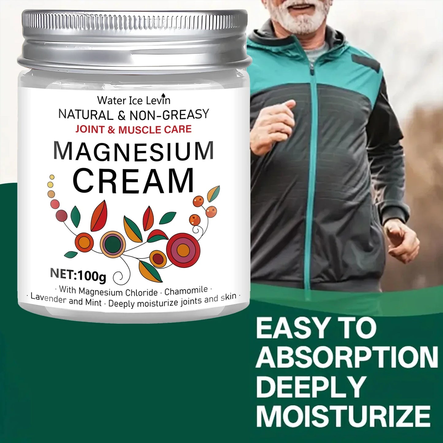Magnesium Joint & Muscle Cream – Chamomile & Lavender