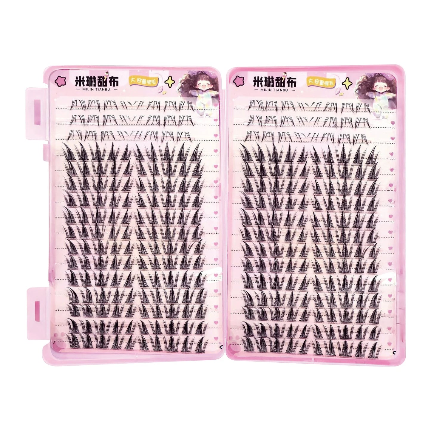 32 Rows Korean Style Fluffy Fairy Manga False Eyelashes Cluster Large Capacity Anime Cosplay Lashes Extension Perfect Eye Makeup Peaceful Pleasures Health and Wellness style 7