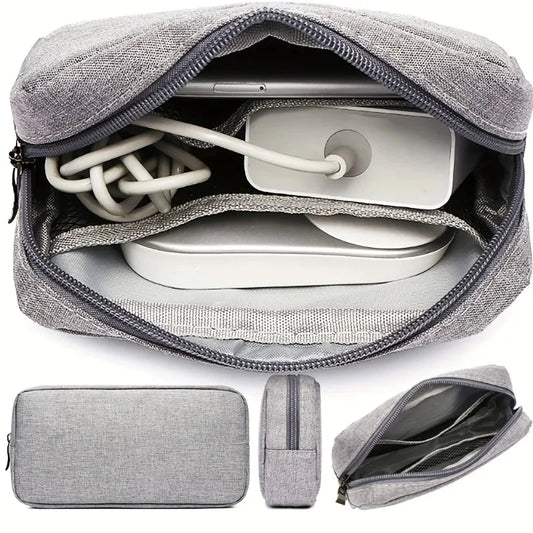 Multi-Compartment Electronics Organizer Pouch | Travel Gadget Bag Travel Organizer Pouch Peaceful Pleasures Health and Wellness