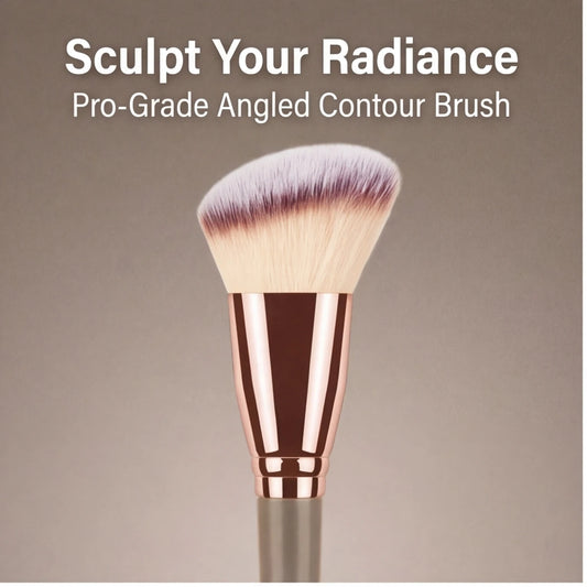 Premium Contour Brush for Face Makeup – Blush & Bronzer, Perfect for Cheek, Forehead, Jaw & Nose Blending & Contouring Peaceful Pleasures Health and Wellness