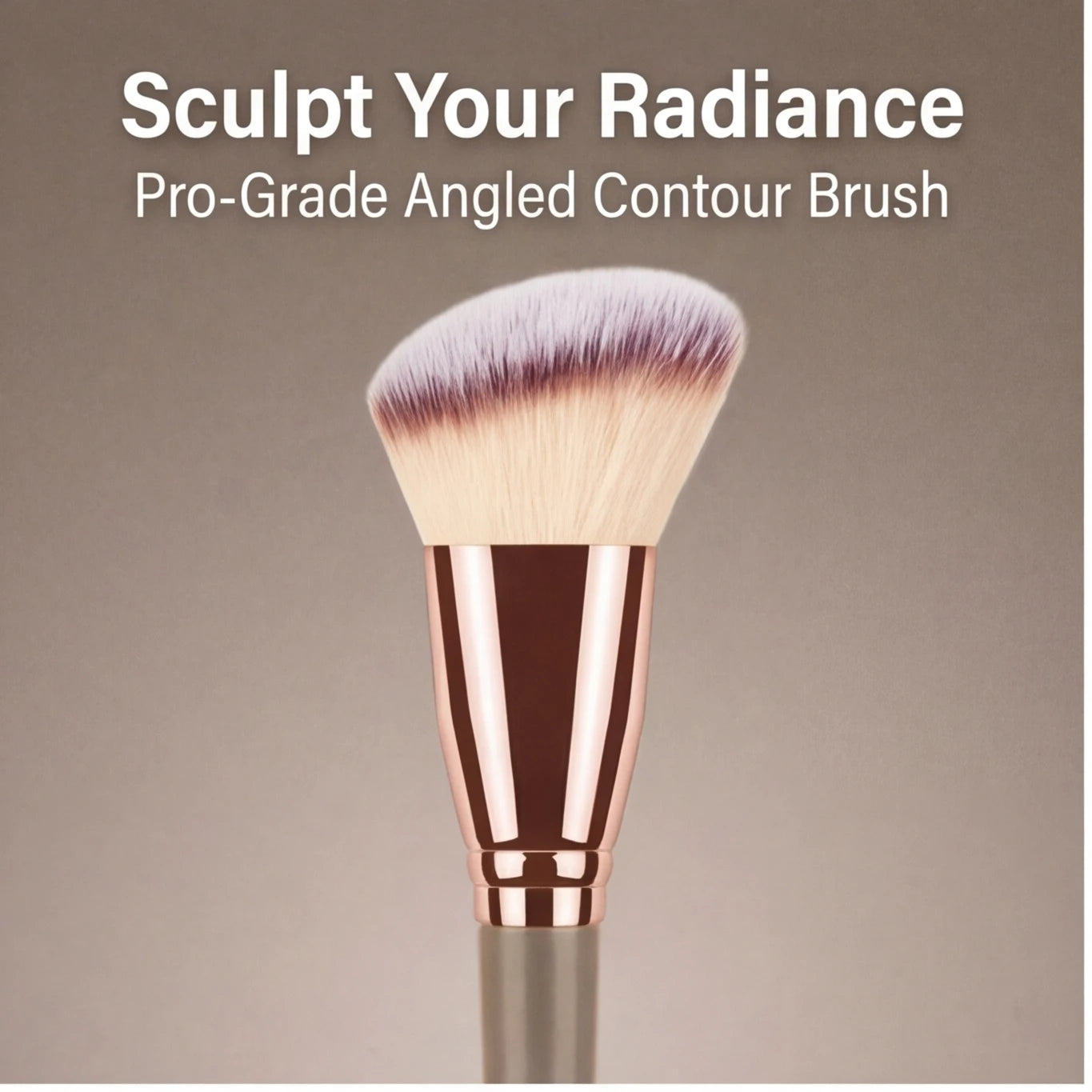 Premium Contour Brush for Face Makeup – Blush & Bronzer, Perfect for Cheek, Forehead, Jaw & Nose Blending & Contouring Peaceful Pleasures Health and Wellness