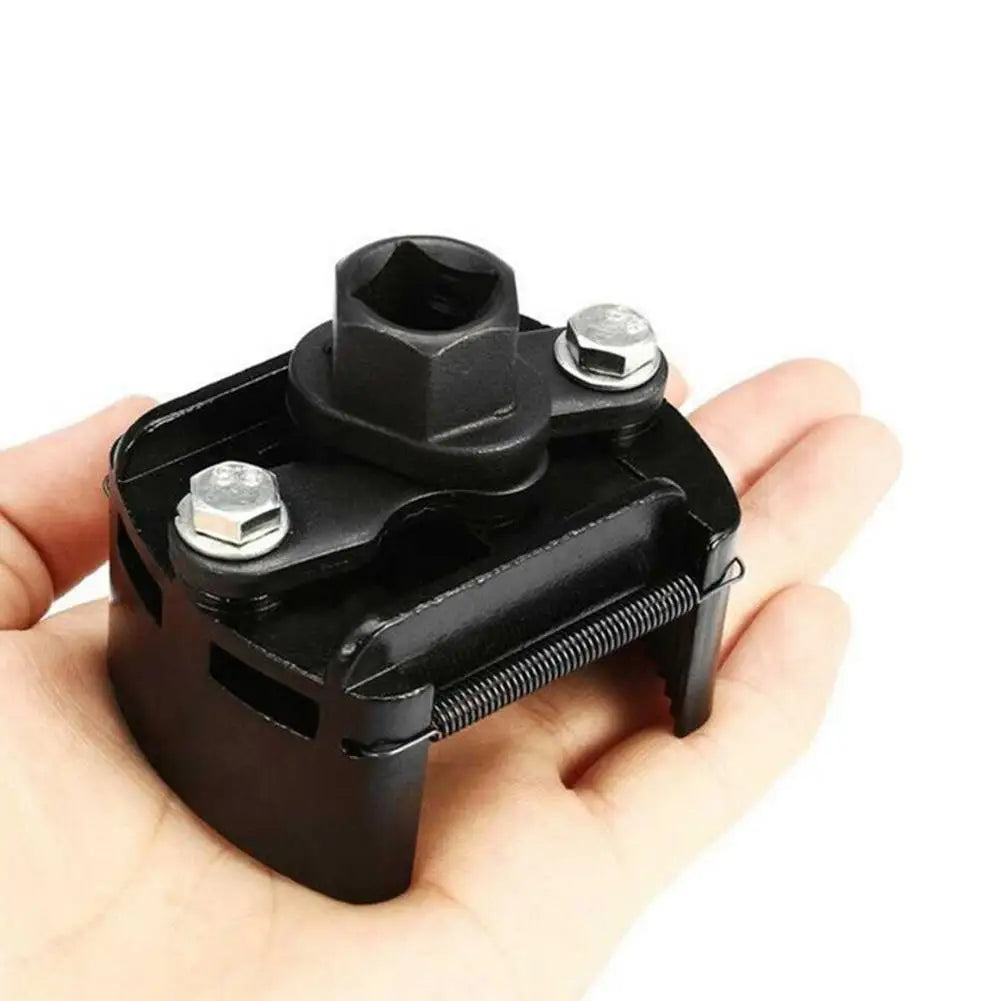 Universal Adjustable Oil Filter Wrench Two-Jaws Filter 60-80mm Filter Wrenches Remover Steel Fuel Cast Two-Claw Peaceful Pleasures Health and Wellness