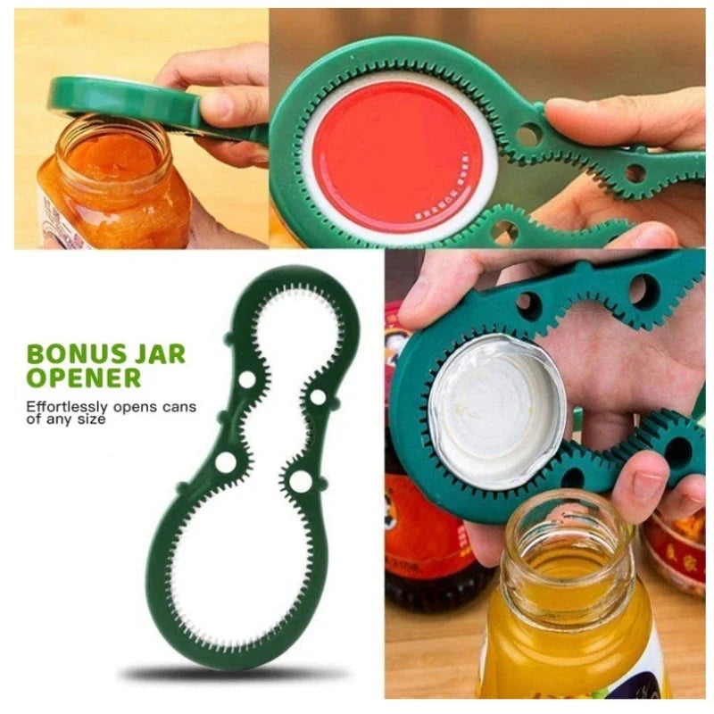 Electric Can Opener Multifunctional Plastic Bottle Opener Kitchen Small Tool Safety Smooth Jar Bottle Opener Without Battery Peaceful Pleasures Health and Wellness
