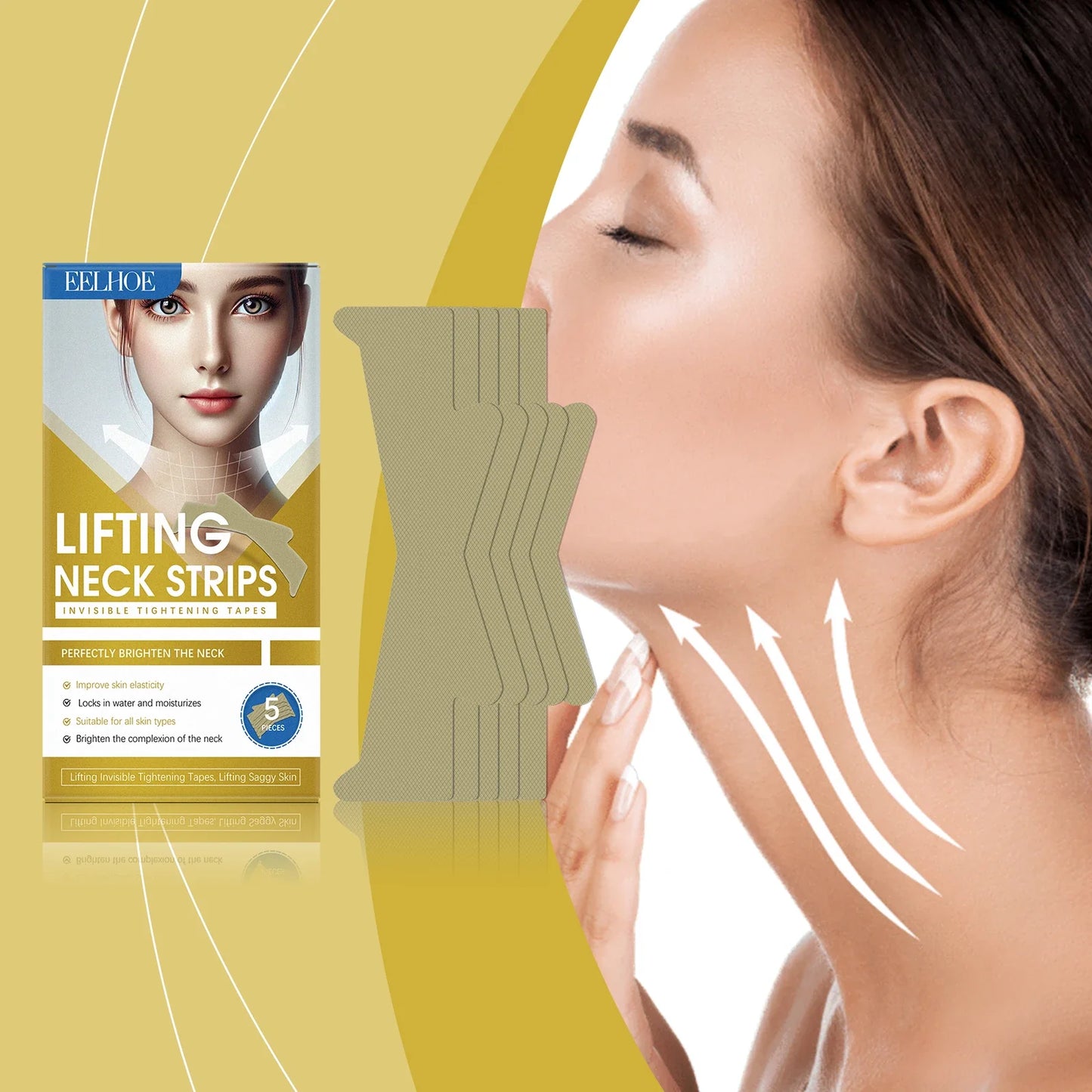 Eelhoe Neck Tightening Patch – Lift, Firm & Moisturize (5 pcs)